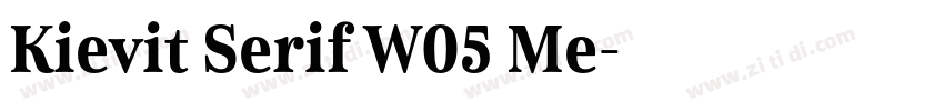 Kievit Serif W05 Me字体转换